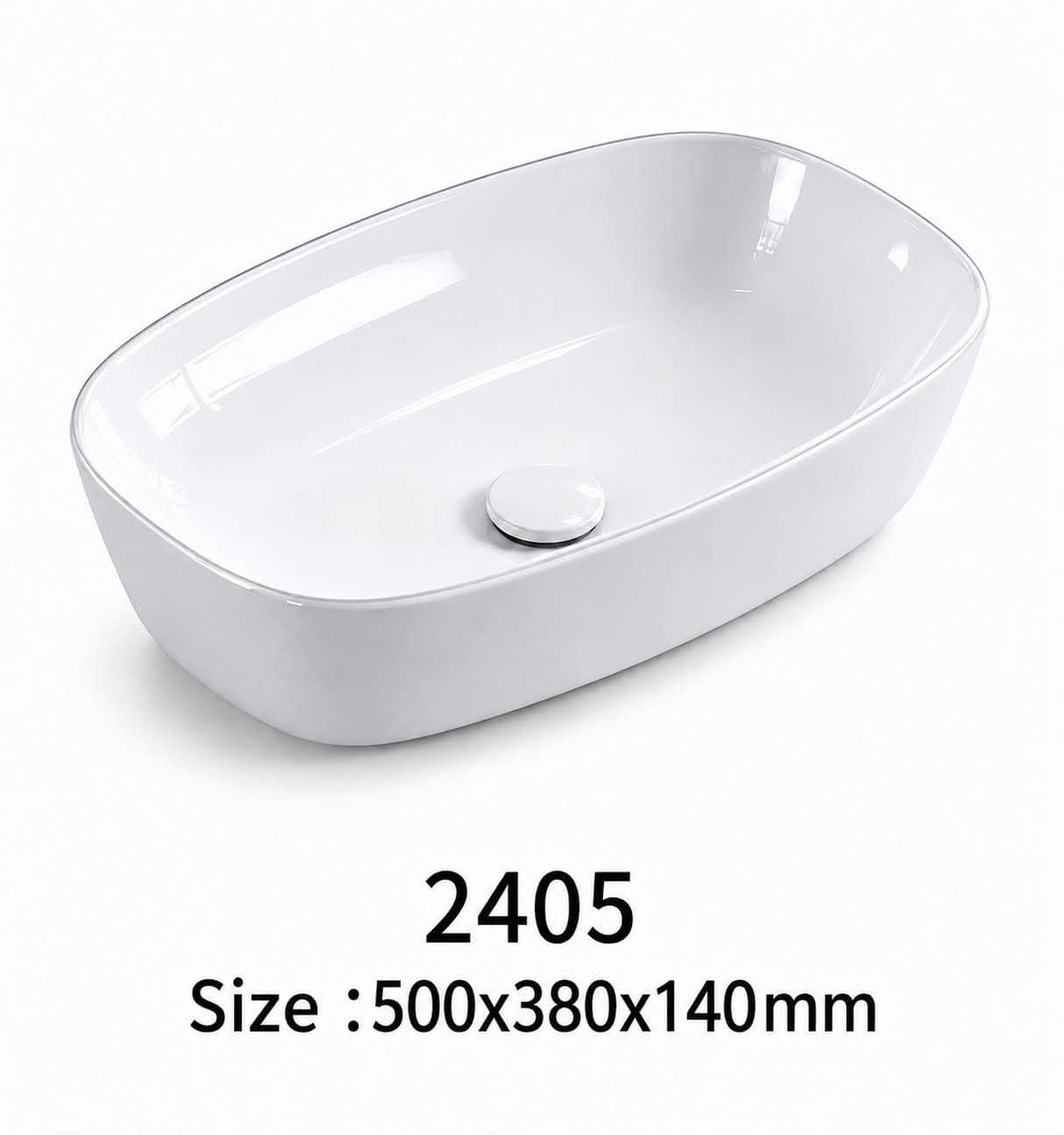 2405 rectangular countertop basin