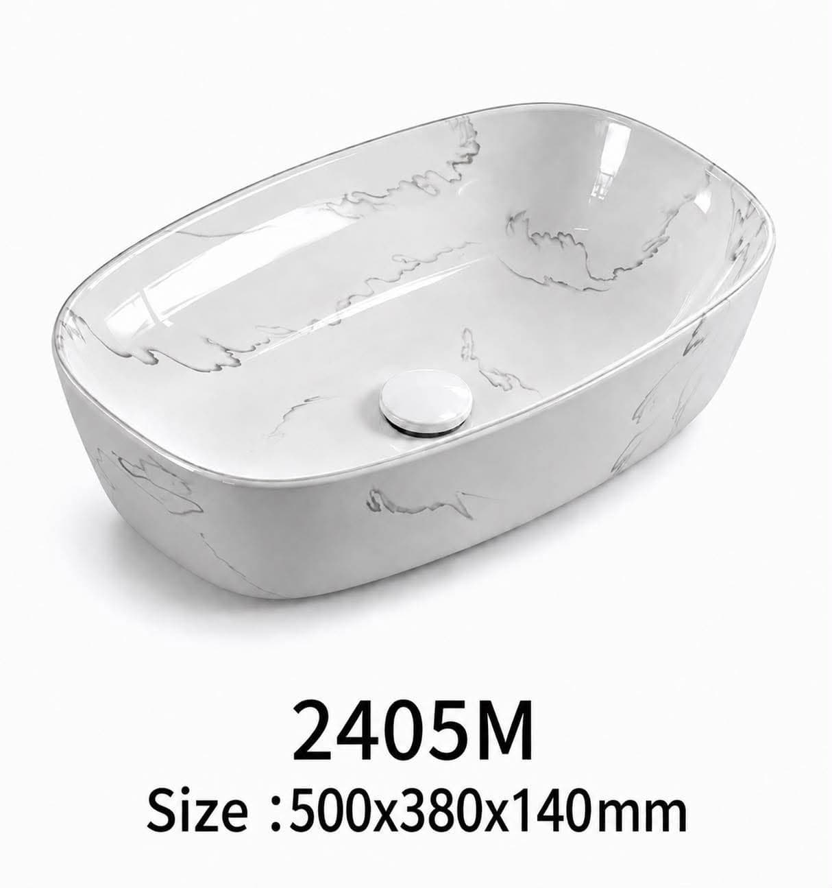 2405M marble rectangular basin