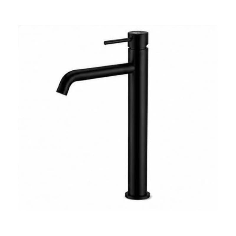 81H14-B matte black round tall basin mixer