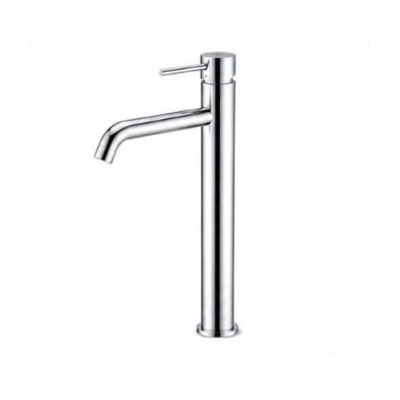 81H14 Chrome round tall basin mixer